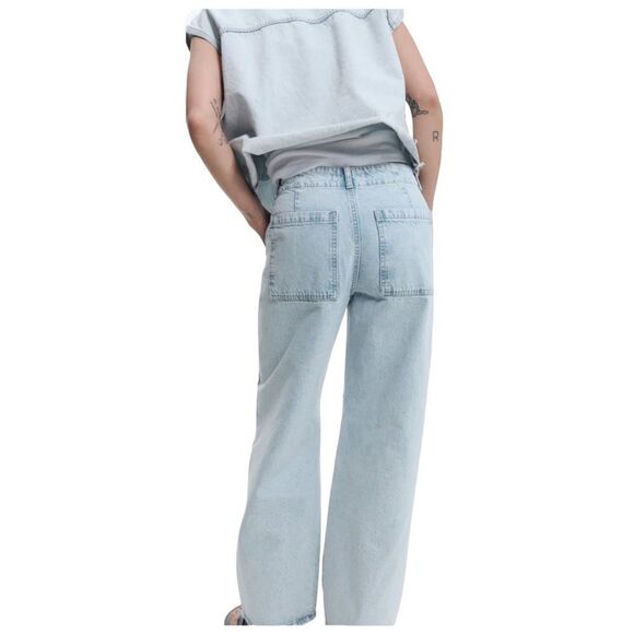 ZARA | Light Blue | MID-RISE Z1975 BALLOON JEANS - Picture 9 of 11
